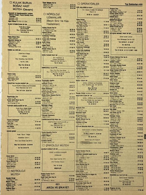 Ankara 1986 Meslek Reklam İlanı Efemera S455 - Image 1