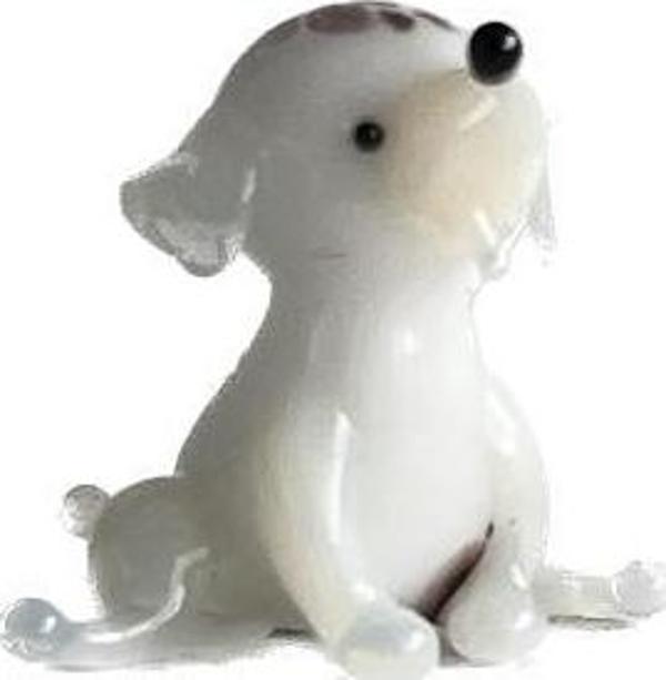 El Yapımı Mini Murano Cam Köpek Biblo A93-02 - Image 1