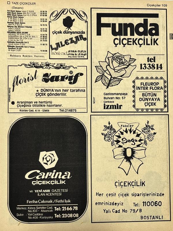 İzmir 1982-1983 Meslek Reklam İlanı Efemera S109 - Image 1