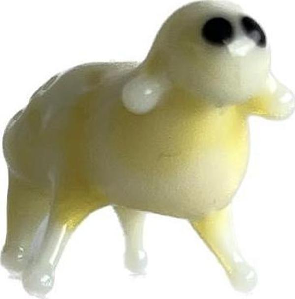 El Yapımı Mini Murano Cam Koyun Biblo A91-01 - Image 1