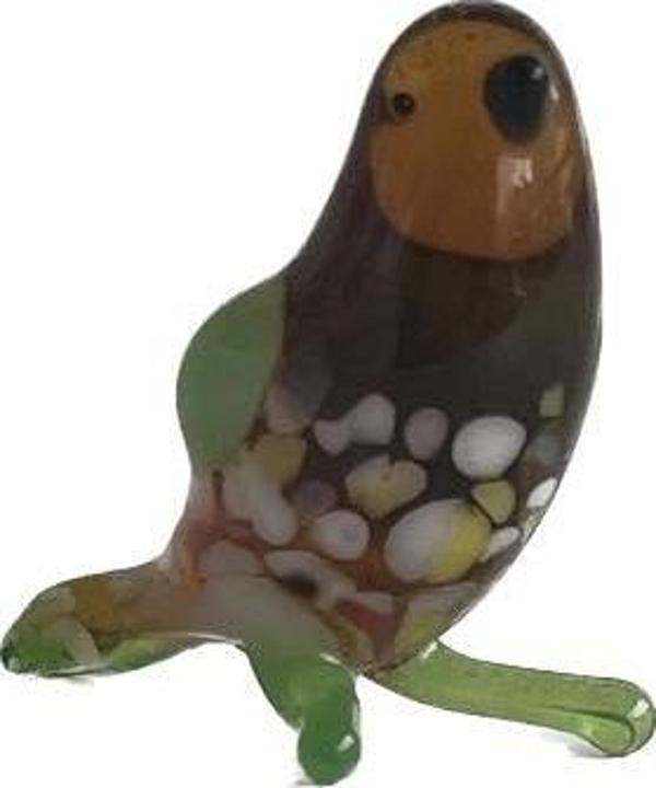 El Yapımı Mini Murano Cam Kuş Biblo A101-01 - Image 1