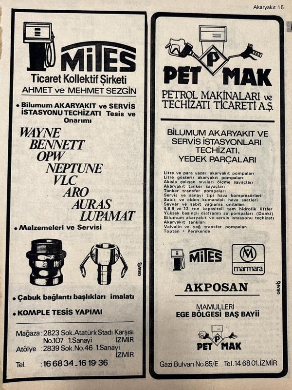 İzmir 1982-1983 Meslek Reklam İlanı Efemera S15 - Image 1