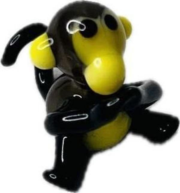 El Yapımı Mini Murano Cam Maymun Biblo A150-08 - Image 1