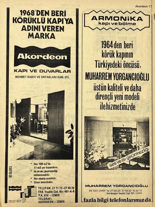 İzmir 1982-1983 Meslek Reklam İlanı Efemera S17 - Image 1