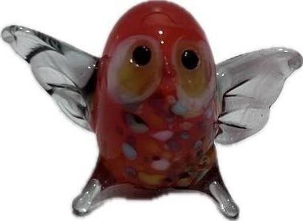 El Yapımı Mini Murano Cam Baykuş Biblo A160-02 - Image 1