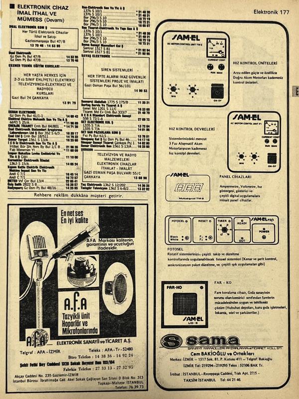 İzmir 1982-1983 Meslek Reklam İlanı Efemera S177 - Image 1