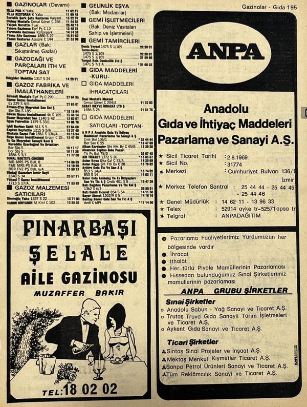 İzmir 1982-1983 Meslek Reklam İlanı Efemera S195 - Image 1