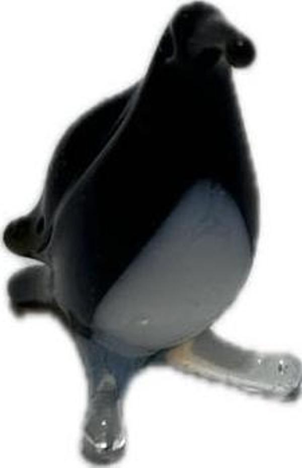 El Yapımı Mini Murano Cam Penguen Biblo A155-02 - Image 1