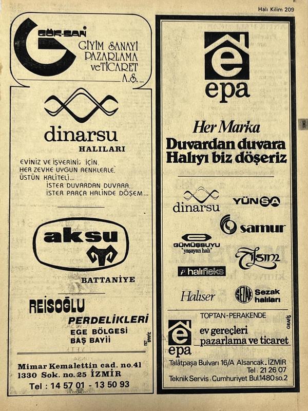 İzmir 1982-1983 Meslek Reklam İlanı Efemera S209 - Image 1