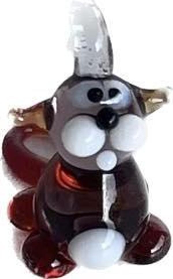 El Yapımı Mini Murano Cam Sincap Biblo A125-04 - Image 1