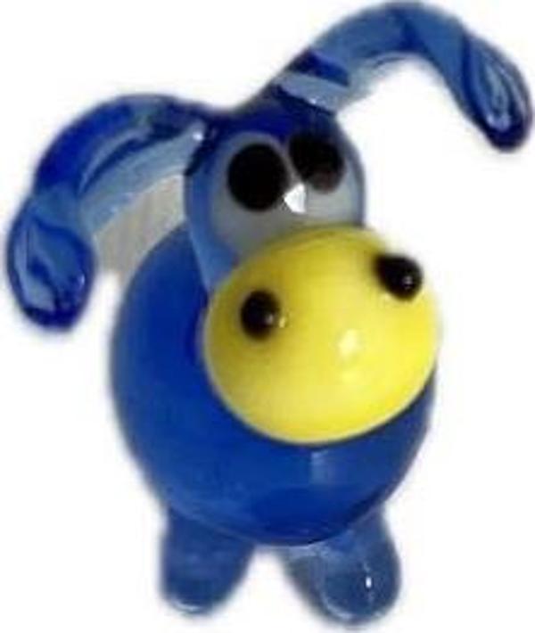 El Yapımı Mini Murano Cam Eşek Biblo A145-06 - Image 1