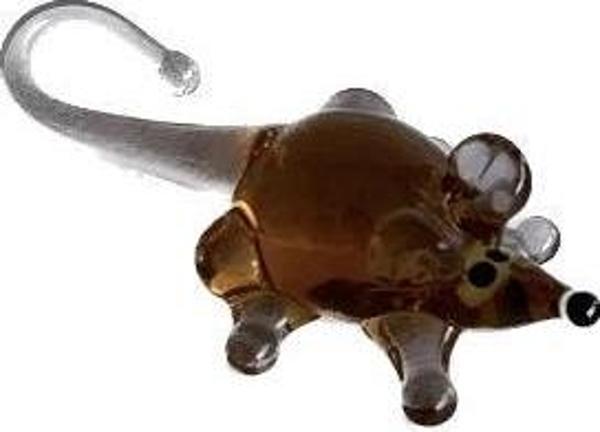 El Yapımı Mini Murano Cam Fare Biblo A116-06 - Image 1