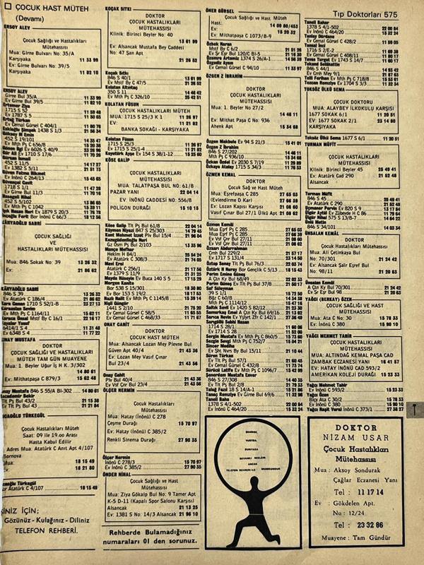 İzmir 1982-1983 Meslek Reklam İlanı Efemera S575 - Image 1