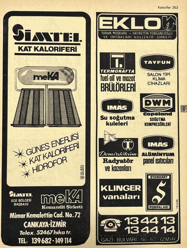İzmir 1982-1983 Meslek Reklam İlanı Efemera S253 - Image 1