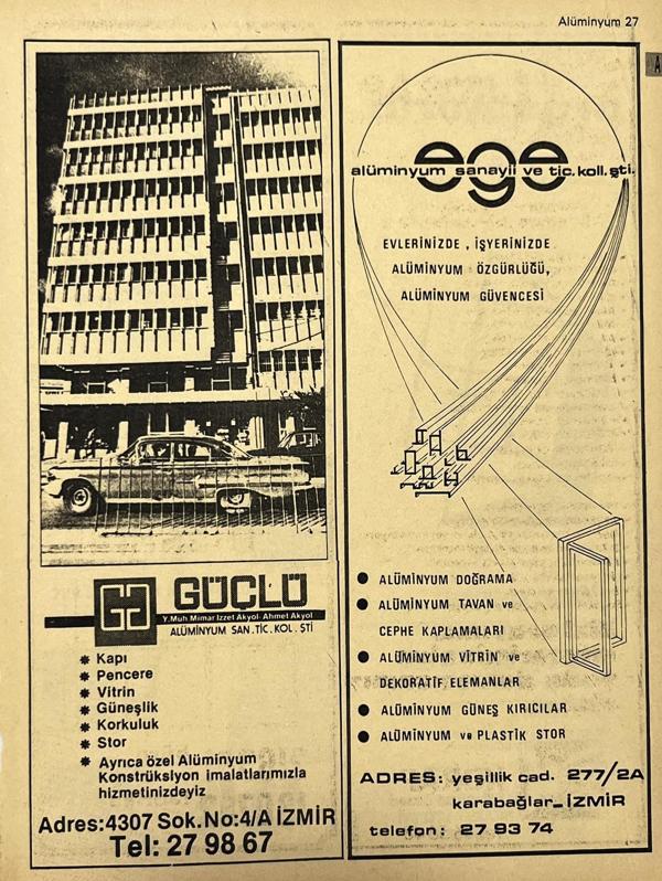 İzmir 1982-1983 Meslek Reklam İlanı Efemera S27 - Image 1