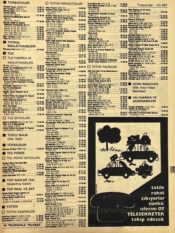 İzmir 1982-1983 Meslek Reklam İlanı Efemera S597 - Image 1