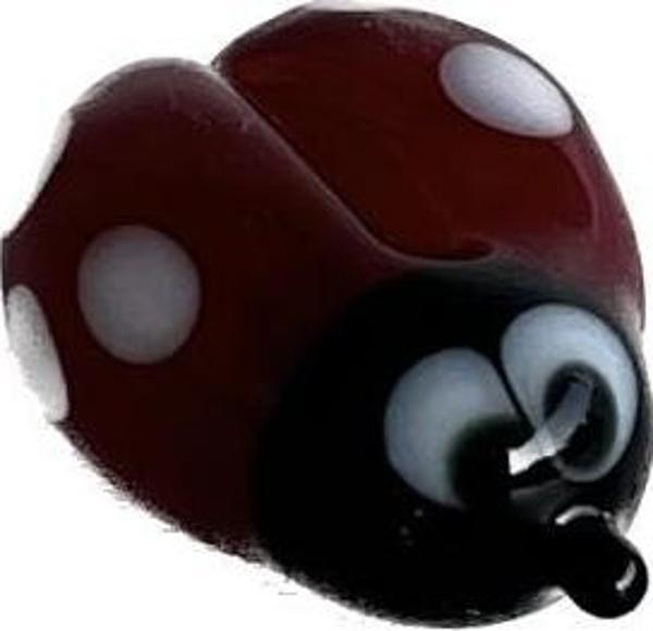 El Yapımı Mini Murano Cam Uğur Böceği Biblo A124-05 - Image 1