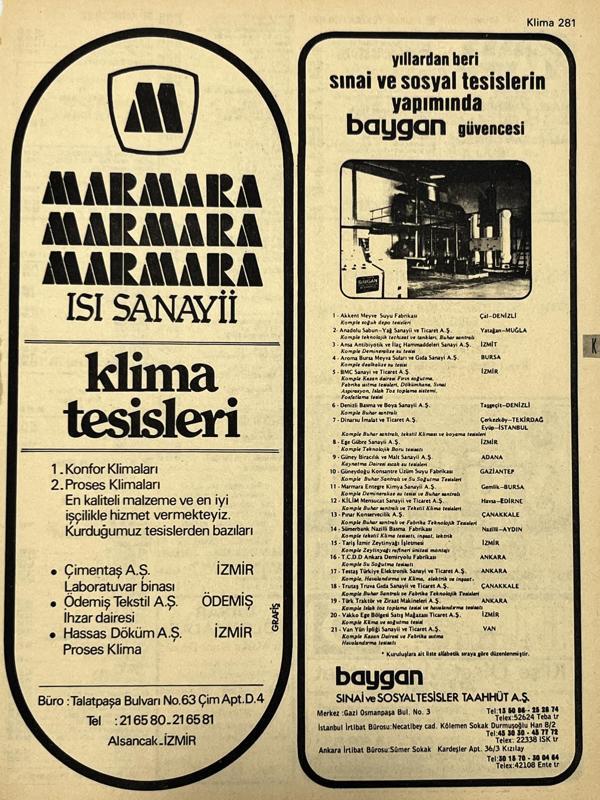 İzmir 1982-1983 Meslek Reklam İlanı Efemera S281 - Image 1