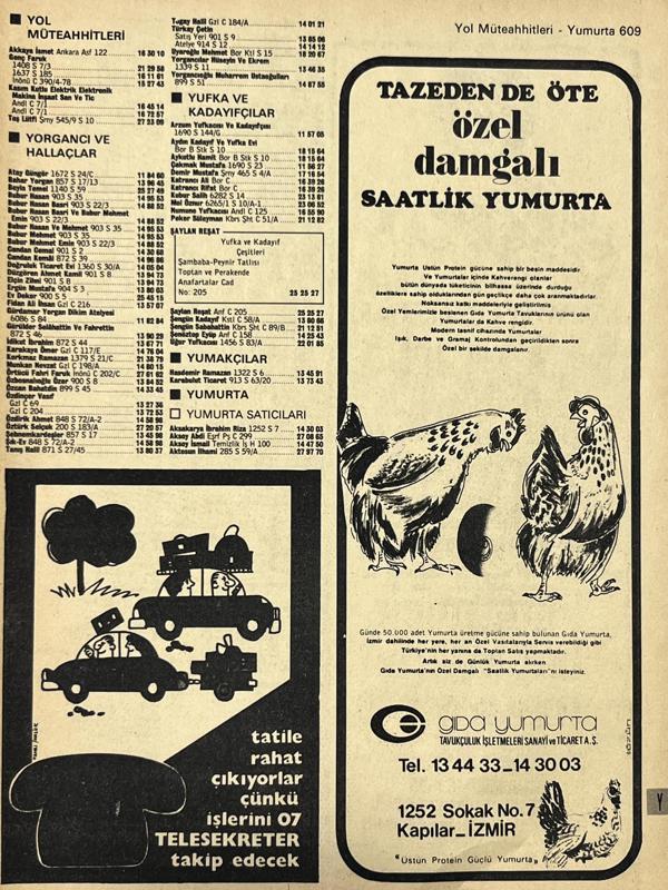 İzmir 1982-1983 Meslek Reklam İlanı Efemera S609 - Image 1