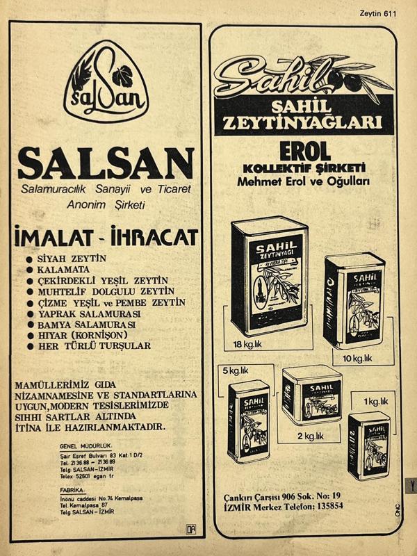 İzmir 1982-1983 Meslek Reklam İlanı Efemera S611 - Image 1