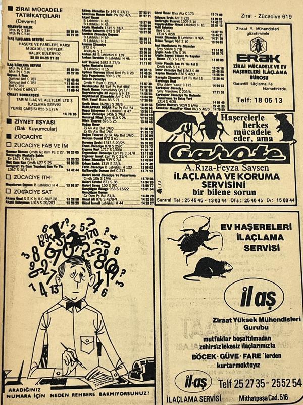 İzmir 1982-1983 Meslek Reklam İlanı Efemera S619 - Image 1