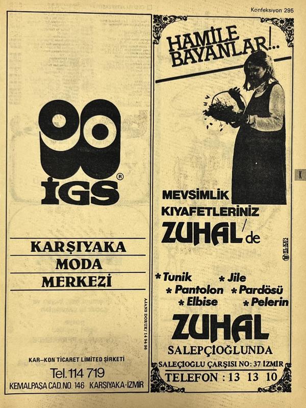 İzmir 1982-1983 Meslek Reklam İlanı Efemera S295 - Image 1