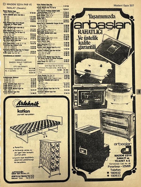 İzmir 1982-1983 Meslek Reklam İlanı Efemera S307 - Image 1
