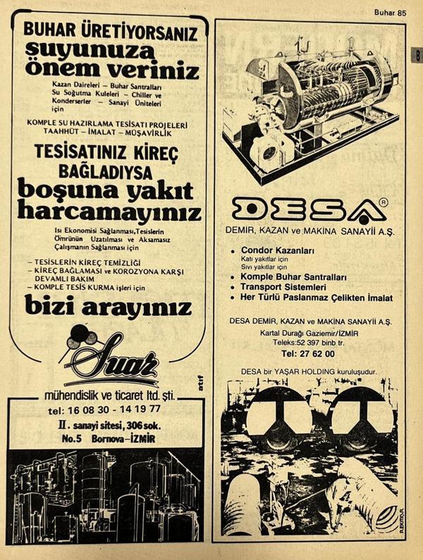 İzmir 1982-1983 Meslek Reklam İlanı Efemera S85 - Image 1