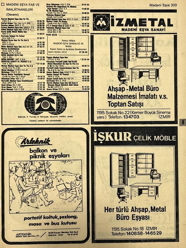 İzmir 1982-1983 Meslek Reklam İlanı Efemera S309 - Image 1