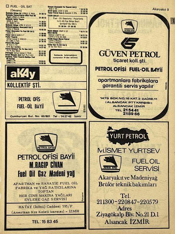 İzmir 1982-1983 Meslek Reklam İlanı Efemera S9 - Image 1