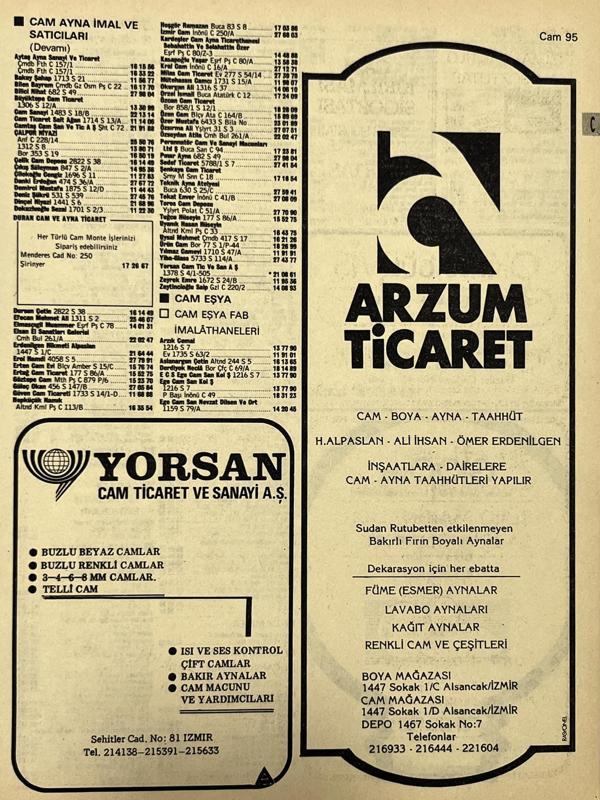 İzmir 1982-1983 Meslek Reklam İlanı Efemera S95 - Image 1