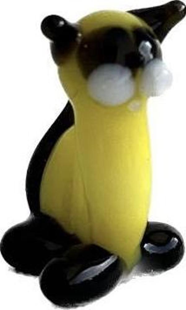El Yapımı Mini Murano Cam Kedi Biblo A142-02 - Image 1