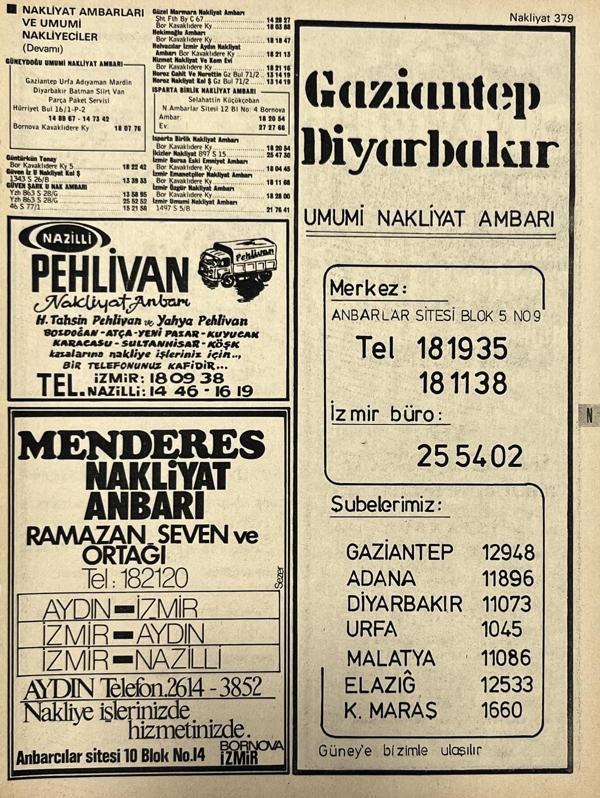 İzmir 1982-1983 Meslek Reklam İlanı Efemera S379 - Image 1