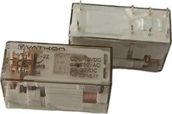 Vatkon VT-115F-2Z 8A Çift Kontak (8 Pinli) Röle (1 Adet) - Image 1