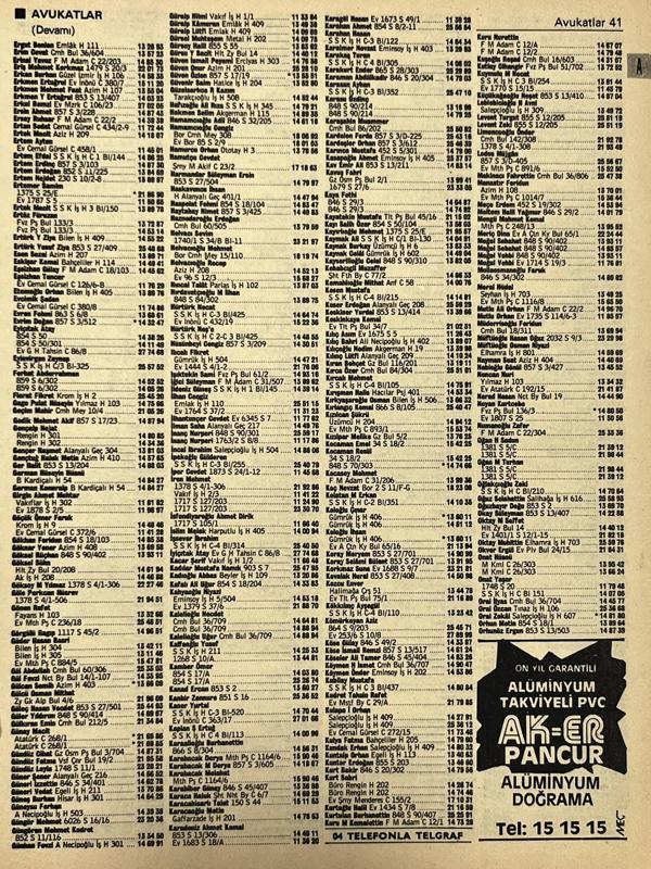 İzmir 1982-1983 Meslek Reklam İlanı Efemera S41 - Image 1