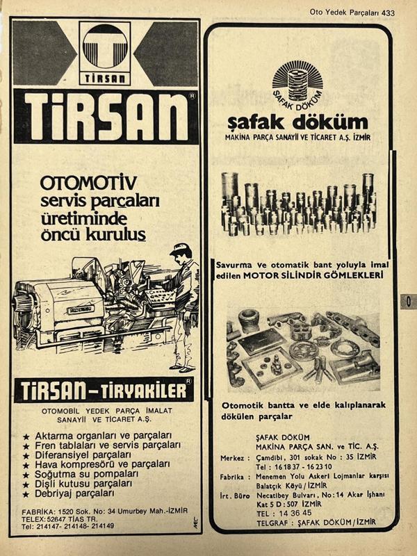 İzmir 1982-1983 Meslek Reklam İlanı Efemera S433 - Image 1