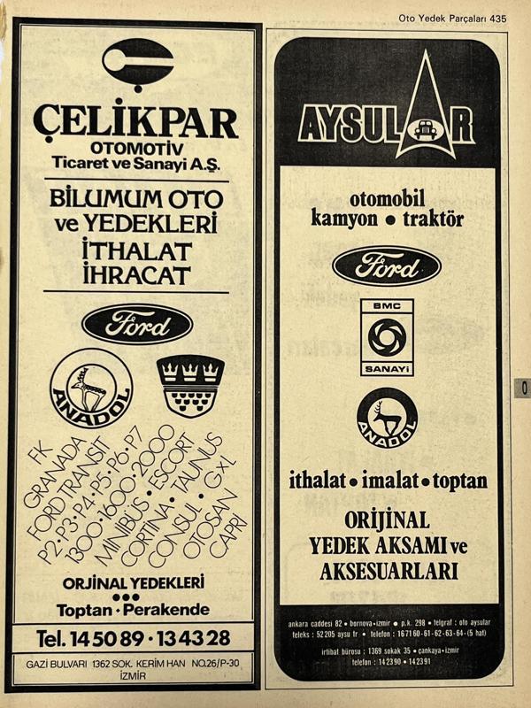 İzmir 1982-1983 Meslek Reklam İlanı Efemera S435 - Image 1