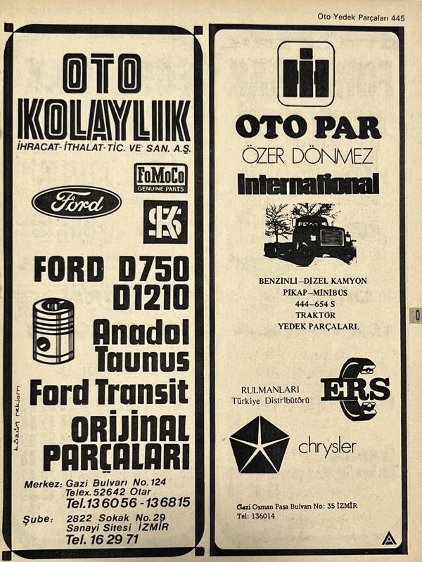 İzmir 1982-1983 Meslek Reklam İlanı Efemera S445 - Image 1