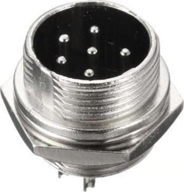 Mike ( Mıc ) Konnektör 6 Pin Erkek 1 Adet - Image 1