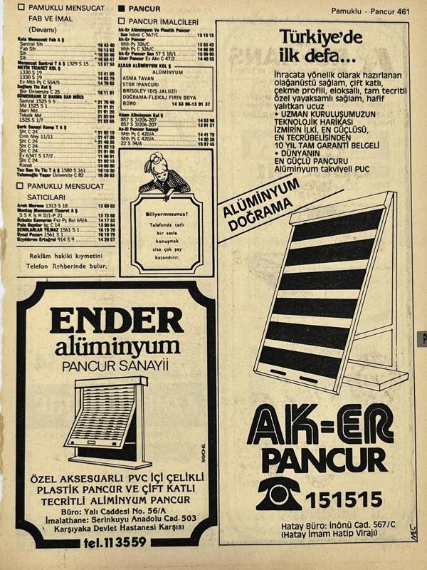 İzmir 1982-1983 Meslek Reklam İlanı Efemera S461 - Image 1