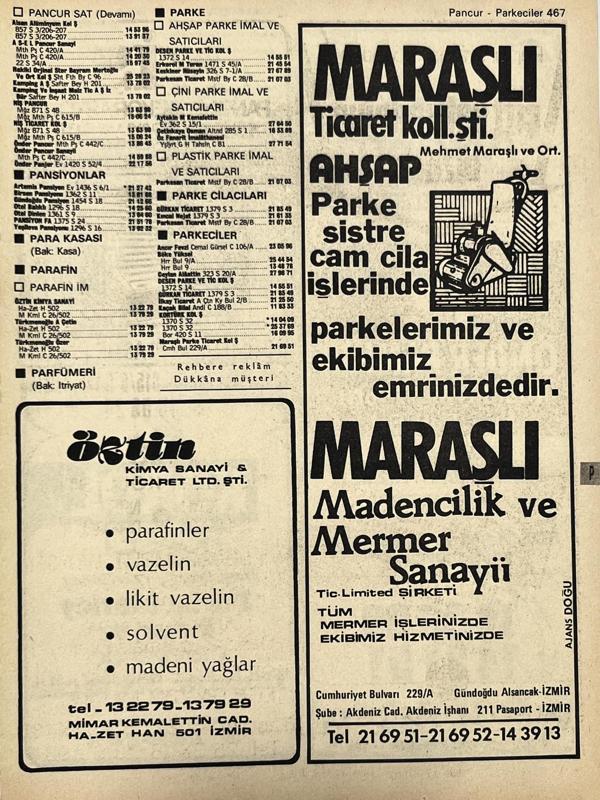 İzmir 1982-1983 Meslek Reklam İlanı Efemera S467 - Image 1