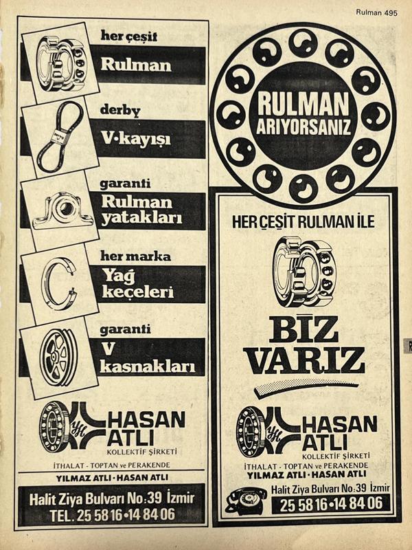 İzmir 1982-1983 Meslek Reklam İlanı Efemera S495 - Image 1