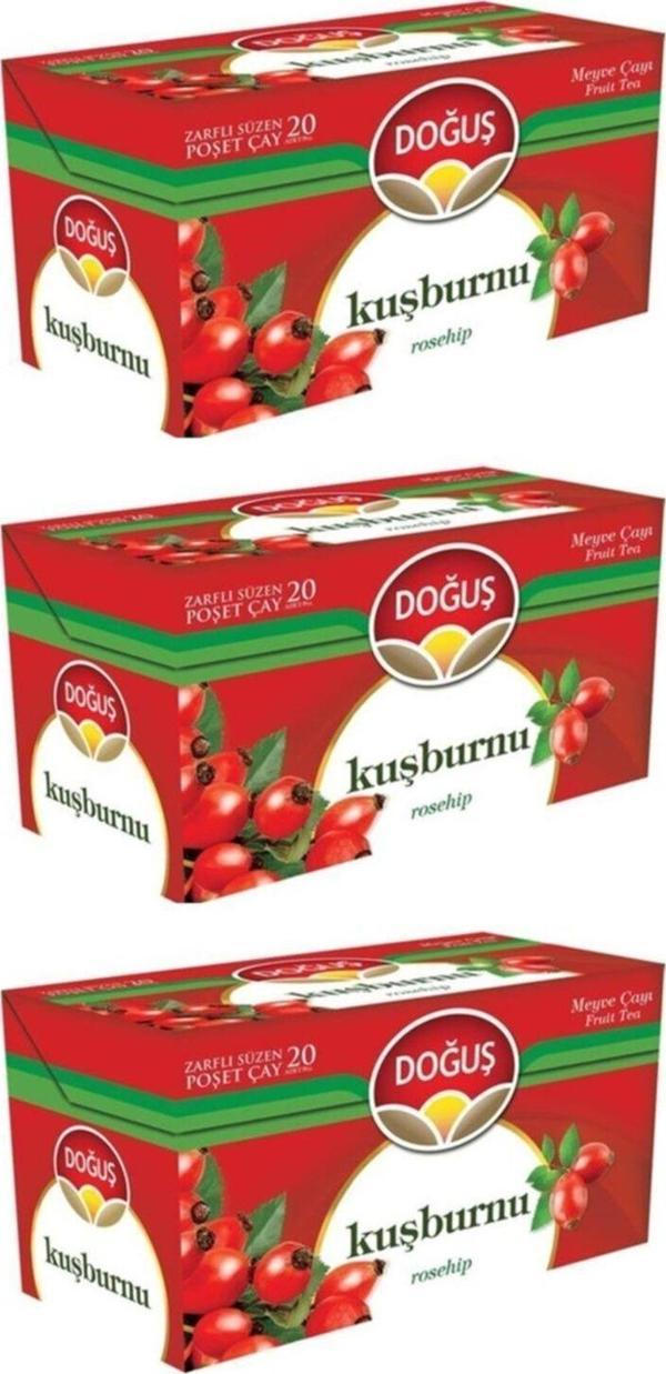 Doğuş Kuşburnu Çayı 20 X 3 (Toplam 60 Adet) - Image 1