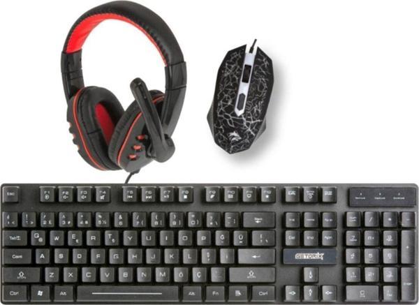 Getorix 3İn1 Klavye Mouse Kulaklık Gamer Bundle Oyuncu Combo Set - Image 1