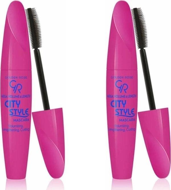 Golden Rose Siyah Maskara - Mega Volume & Length City Style Mascara 8691190068660 X 2 Adet - Image 1