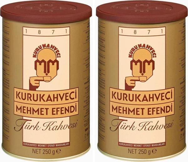 Mehmet Efendi Mehmet Efendi Türk Kahvesi 250Gr Teneke 2 Li Set - Image 1