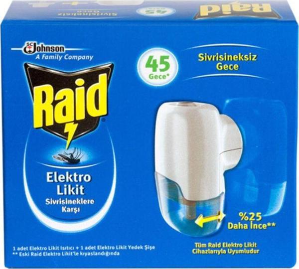 Raid 45 Gece Isıtıcı Ve Yedek Likit 35 Ml - Image 1