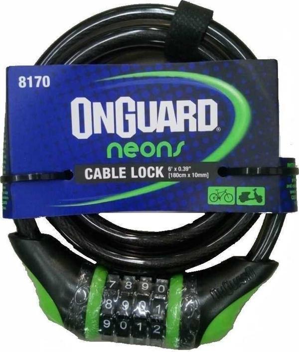 ONGUARD 8170 10X180 NEON COMBO ŞİFRELİ KİLİT - Image 1
