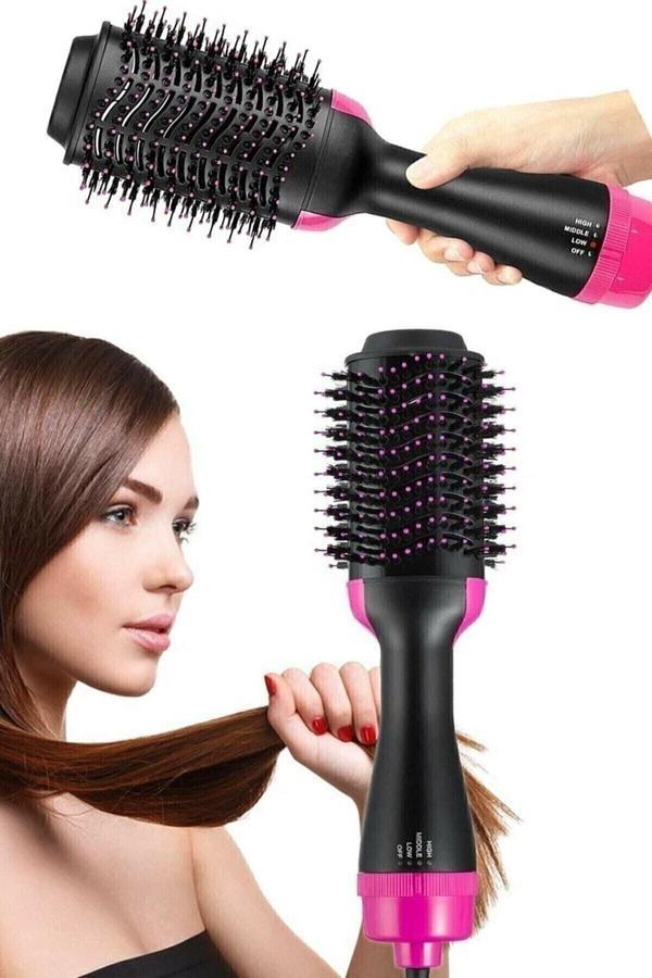 One Step 1200 W Hava Üflemeli Saç Şekillendirici Düzleştirici Fön Tarağı Saç Kurutma - Image 1