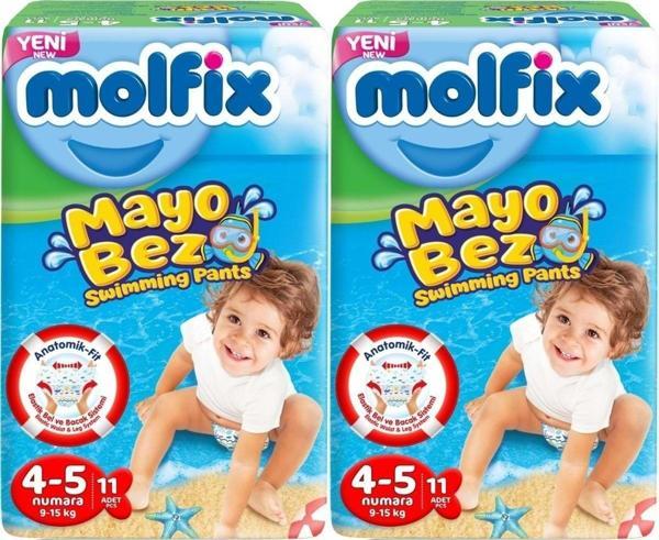 Molfix Swimming Pants (Mayo Bez) Beden:4-5 (9-15Kg) 22 Adet - Image 1